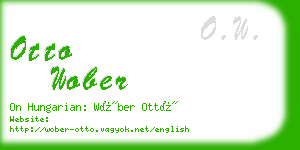 otto wober business card